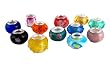Pandora Style Twelve (12) Piece Charm Bead Set (Z188) Murano Style, Lampwork Style and Faceted Glass - Fits Pandora, Troll, Biagi and Charmilia - Exact Assortment