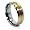 Blue Chip Unlimited - 8mm Titanium with 2 18k Gold Plated Lines Ring Wedding Band Men's Wedding Rings Men's Engagement Bands Designer Ring Size (5)