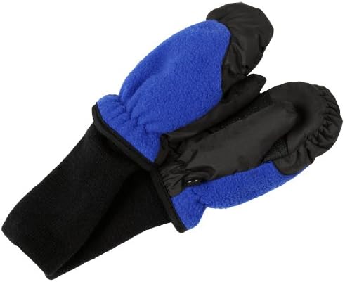SnowStoppers Kid's Waterproof Stay On Winter Fleece Mittens Extra Large / 7-12 Years Royal Blue