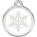 Red Dingo Personalized Snowflake Pet ID Dog Tag (Large)