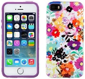 Speck CandyShell Inked iPhone 6/6s Plus Case, Bold Blossoms White/Revolution Purple