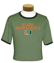 Miami Florida Hurricanes Ringer T-Shirt