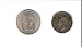 Half a Crown of Queen Elizabeth II and Two Shillings of her Father