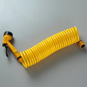 【クリックで詳細表示】ガーデンコイルホースレギュラー イエロー F5980