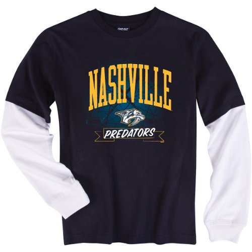 Gear For Sports Nashville Predators Youth Layer Long Sleeve T-Shirt Extra Large