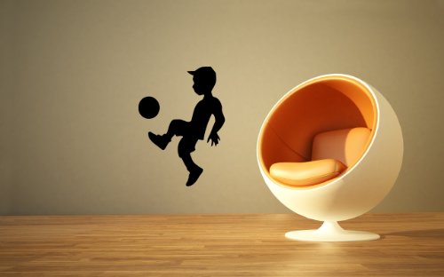 Wall Mural Vinyl Sticker Little Boy Playing Football G105