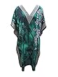 Satin Caftan Green Black Long Kaftan Summer Nightgown Maxi