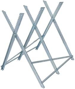 BMC Heavy Duty Sawhorse Folding Saw Horse With Serrated Grip Teeth