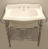 Empire EC31-SN Satin Nickel Empire Metal Lavatory Console EC31