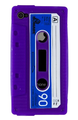 Purple Cassette Tape Case for Apple iPhone 4,