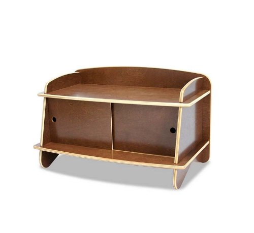 Eco-friendly Kid's Storage Unit - Surfin Kids Cocoa Finish