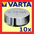 10x VARTA V13GA Knopfzelle LR44 AG13 13GA V76PX SR44