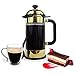 French Coffee Press - 8 Cup/4 Mug Stainless Steel Coffee & Tea Maker. 1 Liter | 34 Oz Coffee and Tea Pot With Heat Resistant Glass/Carafe. Patented Lid Locking System.