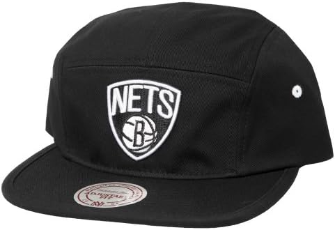 Brooklyn Nets Logo Mitchell & Ness NBA 5 Panel Camper Hat