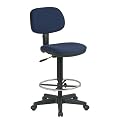 Vinyl Drafting Chair - Black