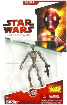 Star Wars Clone Wars Animated Action Figure Battle Droid Commando