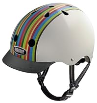 Hot Sale Nutcase Rainbow Stripe Street Helmet, Medium