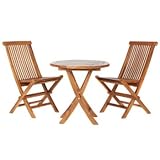 IMAGE OF TS26-Set Teak Folding Bistro Table Set!