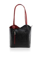 Roberta Rossi Bolso asa al hombro (Negro / Rojo)