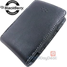 RIM Synthetic Pocket for BlackBerry 9650 and 9630 - 1 Pack - Retail Packaging - Black by