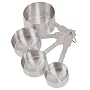Fox Run Set of Four Stainless Steel Measuring Cups