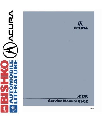 2001 2002 ACURA MDX Service Shop Repair Manual CD