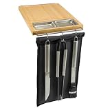 Picnic Time BBQ Carver White Teak Cutting Board (Black/Silver)