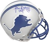 Lem Barney Detroit Lions Autographed Throwback Mini Helmet with HOF 92 Inscription