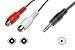 1001Cables - 3.5mm Stereo Plug to 2 Phono Sockets 2m