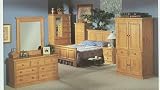 English Tan Pine Welsh Bedroom Set