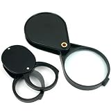 5X 6X 10X Magnifying Loupe Folding Pocket Magnifier 2Pc