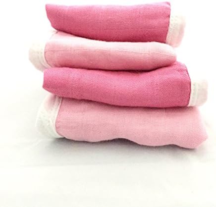 Cozy Babe Bamboo Washcloths - Simply Pink 4pk