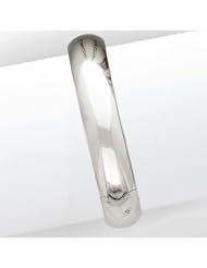 14k White Gold High Polished 14.00mm Hinged Bangle