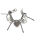 Heart Charm Bracelet ; 9
