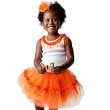 Tutu Moi Infant Girls Zamba Orange Tutu Outfit 12-24M