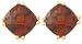 10k Yellow Gold, January Birthstone, Garnet Earrings
