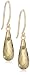 14k Yellow Gold Olive Quartz Briolette Drop Earrings