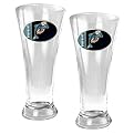 2 Pc Miami Dolphins Pilsner Glass Set - Clear