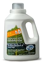 Seventh Generation Laundry Concentrate, Blue Eucalyptus & Lavender, 50-Ounce Bottles (Pack of 6)