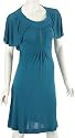 Fornarina ABBEY-EMERALD RAYON DRESS BIR8538JA07D6 Damen Kleid