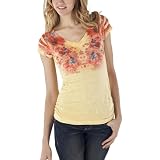 411duZ7S5aL. SL160  Mossimo Supply Co. Juniors Tee   Yellow Print