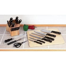 Slitzer 15pc Cutlery Set in Wood Block by Slitzer