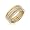 Eve's Addiction Stackable 4 Ring Set with Gold and CZ Bands, 5