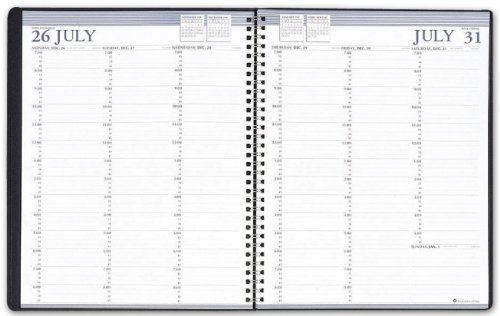 House of Doolittle Academic Weekly Planner, 8.5 x 11 Inch 12 Months August 2011 to July 2012 Black Planner, Recycled, Made in the USA (HOD257202)