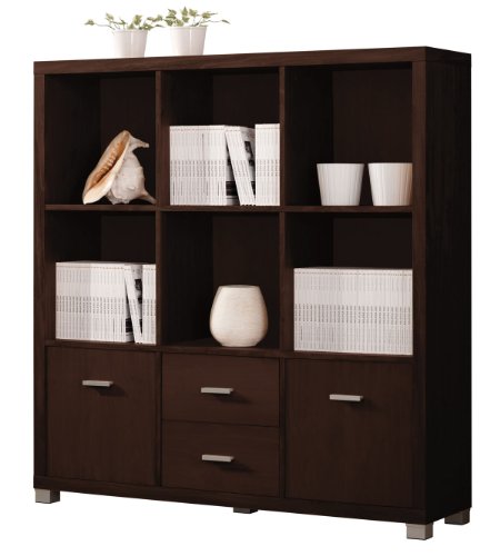 Acme 08308 Carmeno Display Cabinet, Espresso Finish