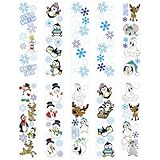 100 Winter Sticker Sheets ~ 8 to 14 Stickers Per Sheets ~ Sticker Size: 1/2" - 1 3/8" X 1/2" - 1 3/4" ~ New ~ Christmas Stocking Stuffer