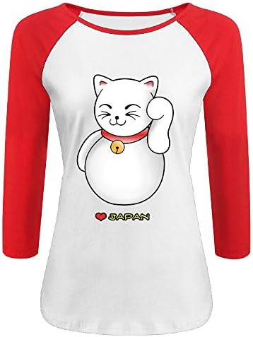Japanese Lucky Cat Famous For Women Heavyweight Blend Half Sleeve T-shirts