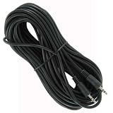 3.5mm Male/Male Stereo Cable (100 Feet, Black Color)