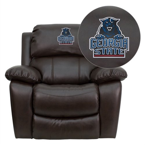 Flash Furniture Georgia State University Panthers Embroidered Brown Leather Rocker Recliner