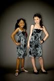 Floral Rosette Embellished Dresses